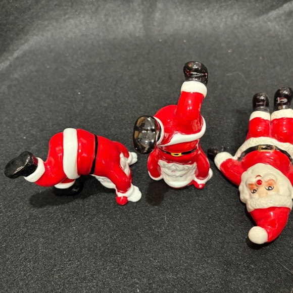 1976 House of Global Arts  Three Santa Claus Figurines Bone China Taiwan - Picture 7 of 7